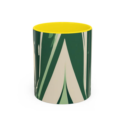 boostlete-quiet-power-icon-water-glitch-retro-0186 — Accent Mug 11/15oz