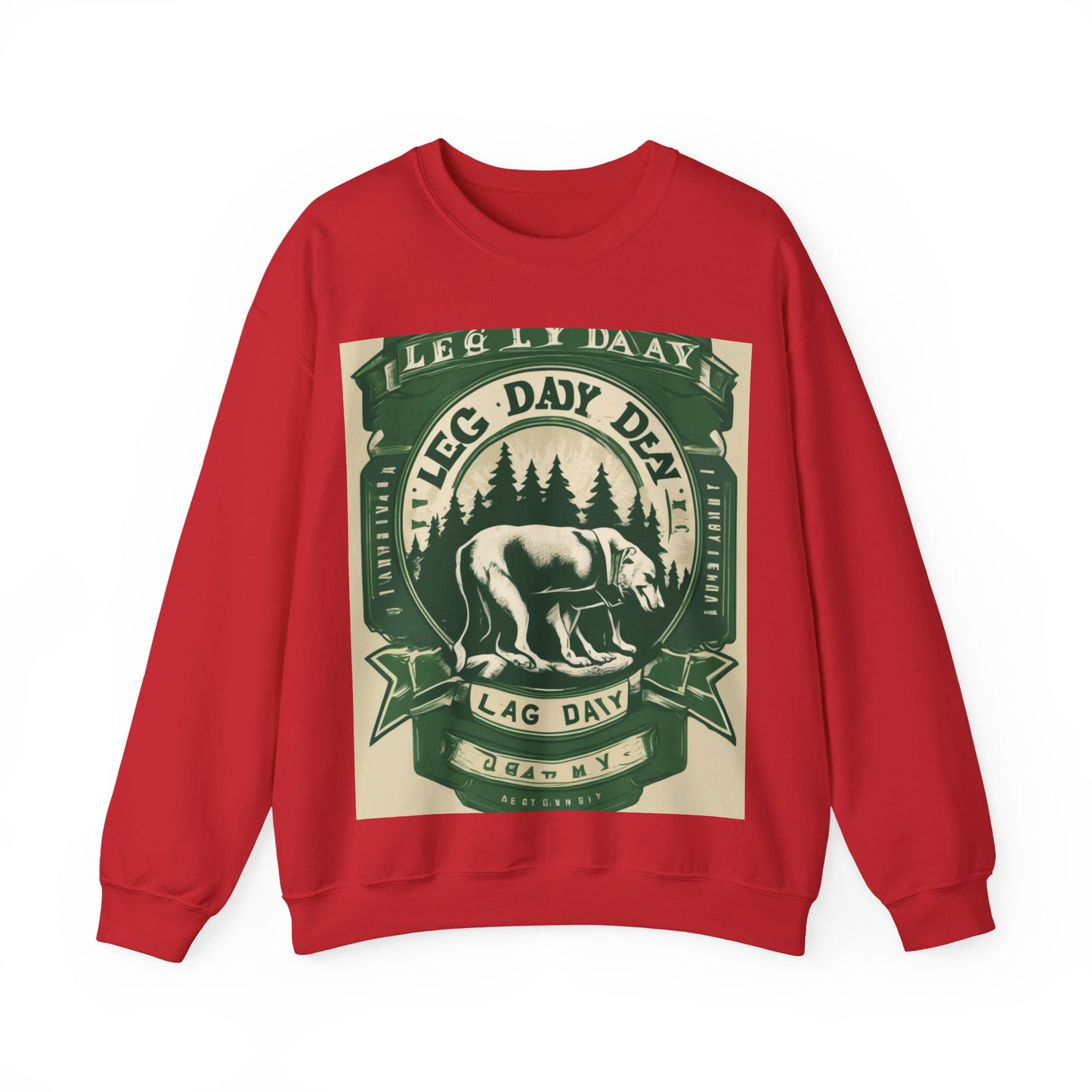 boostlete-quiet-power-type-leg-day-loyal-micro-badge-0357 — Unisex Heavy Blend Crewneck (G18000)