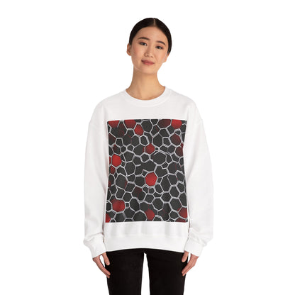 boostlete-quiet-power-pattern-hex-vector-0039 — Unisex Heavy Blend Crewneck (G18000)