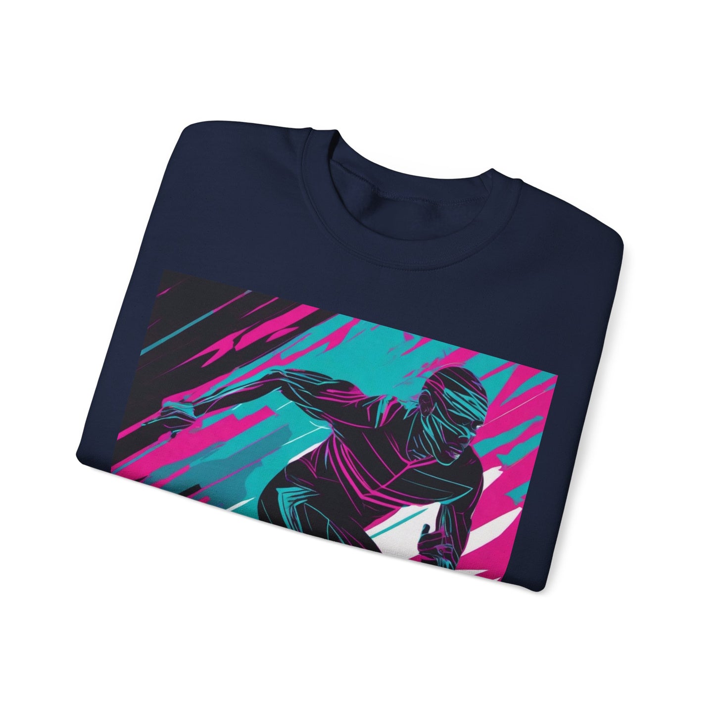 boostlete-mile-by-mile-scene-sprinter-motion-modern-0828 — Unisex Heavy Blend Crewneck (G18000)