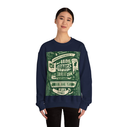 boostlete-am-crew-type-charge-ahead-banner-paper-0965 — Unisex Heavy Blend Crewneck (G18000)