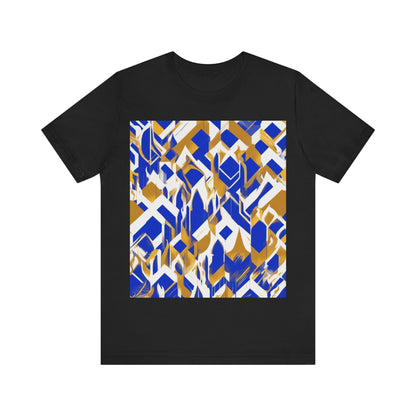 boostlete-field-day-icon-flame-glitch-geometric-0090 — Unisex Jersey Short Sleeve (B+C 3001)