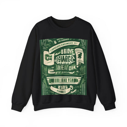 boostlete-am-crew-type-charge-ahead-banner-paper-0965 — Unisex Heavy Blend Crewneck (G18000)