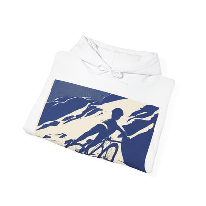 boostlete-am-crew-scene-cyclist-offset-bold-0008 — Unisex Heavy Blend Hooded Sweatshirt (Gildan)