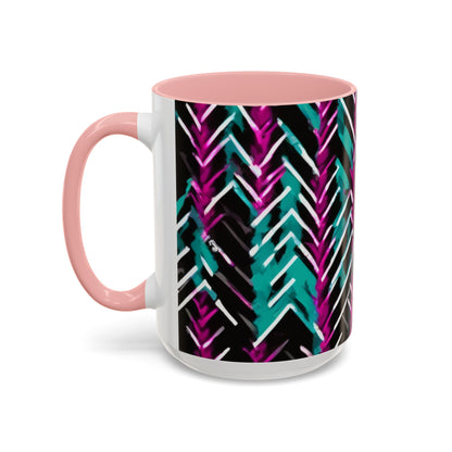boostlete-recovery-progress-pattern-chevron-retro-0243 — Accent Mug 11/15oz