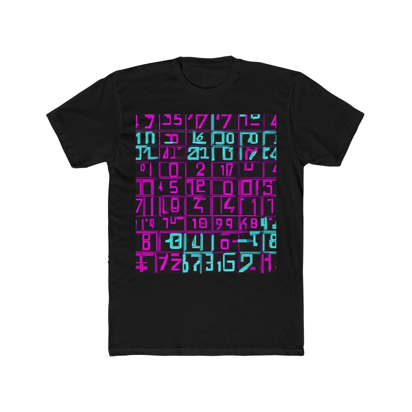 boostlete-iron-intent-pattern-plate-number-retro-0227 — Unisex Cotton Crew Tee (NL 3600)