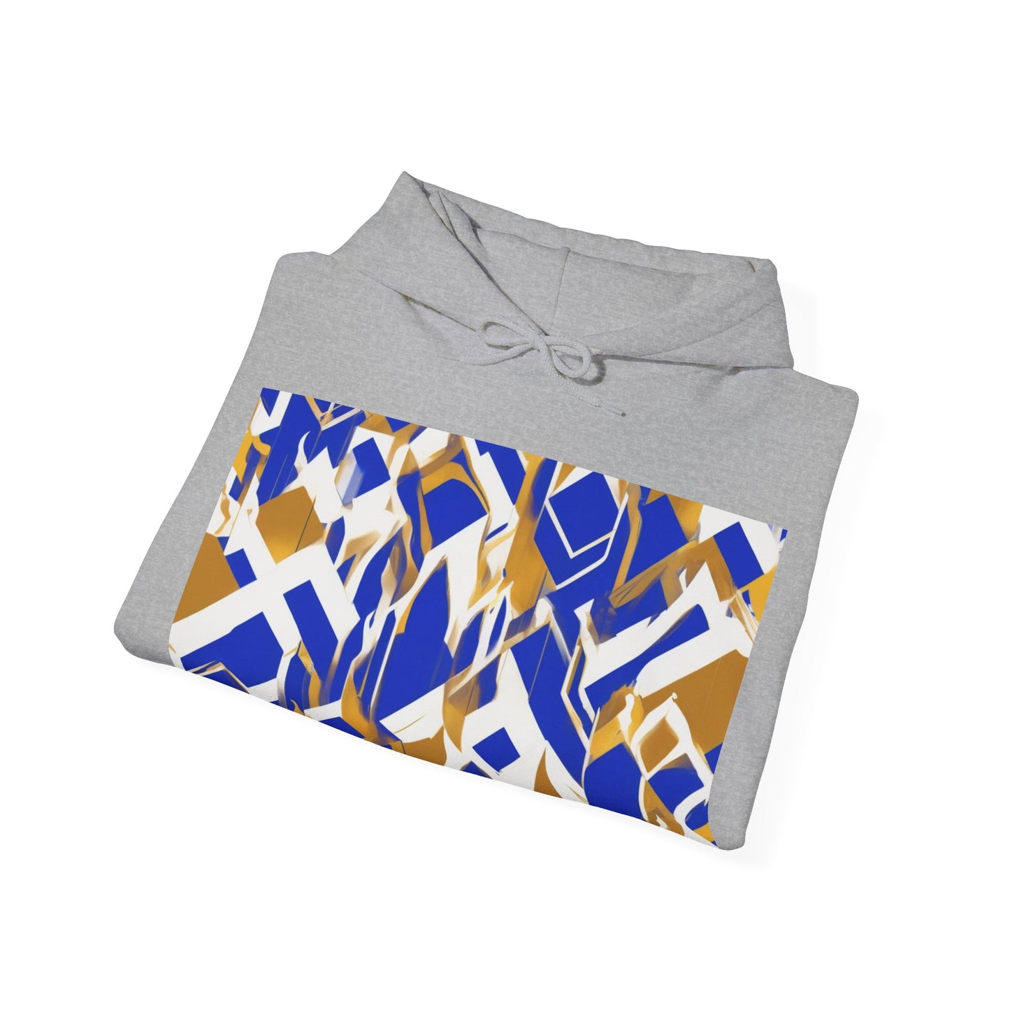 boostlete-field-day-icon-flame-glitch-geometric-0090 — Unisex Heavy Blend Hooded Sweatshirt (Gildan)