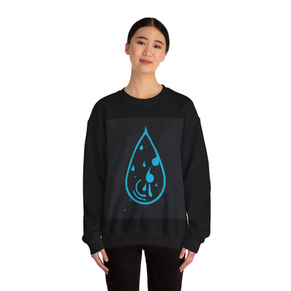 boostlete-iron-intent-icon-water-grainy-vector-0762 — Unisex Heavy Blend Crewneck (G18000)