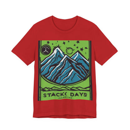 boostlete-pr-season-icon-mountain-grainy-badge-0154 — Unisex Jersey Short Sleeve (B+C 3001)