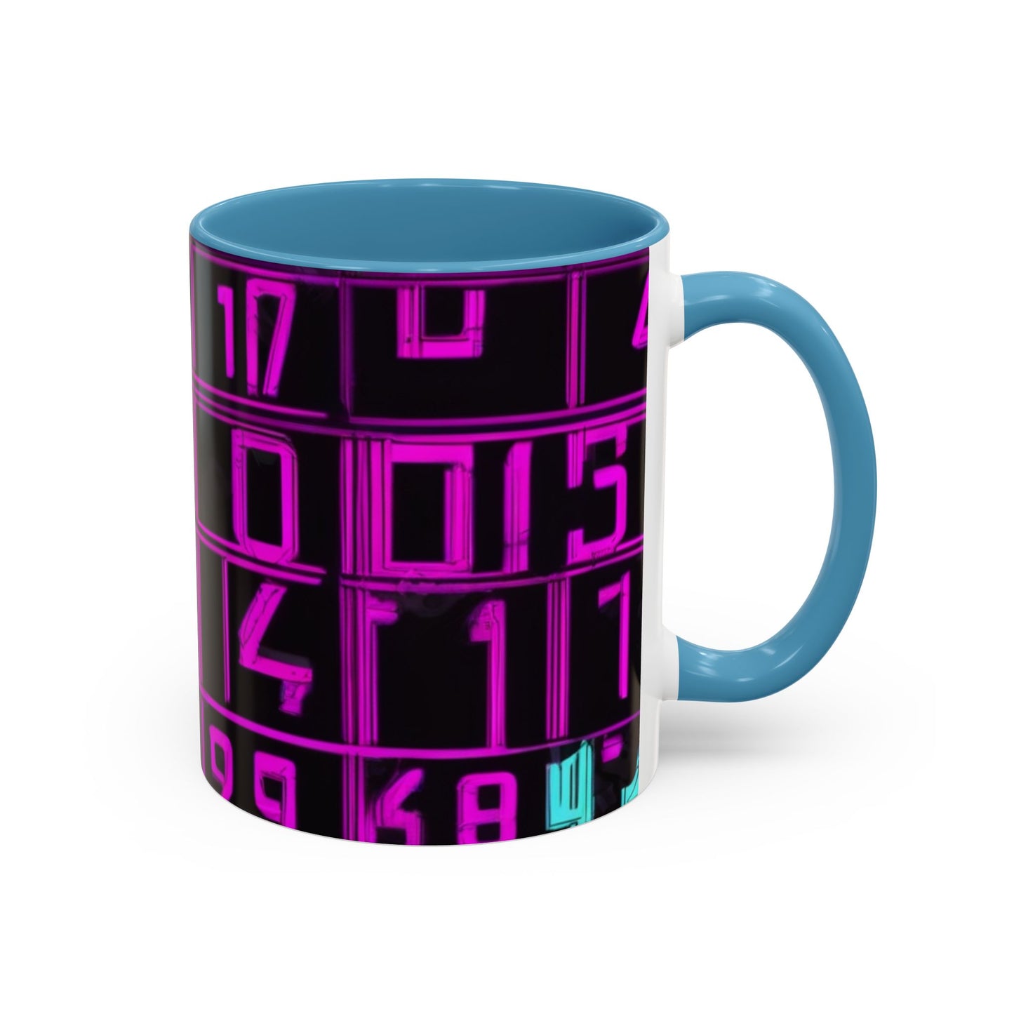 boostlete-iron-intent-pattern-plate-number-retro-0227 — Accent Mug 11oz/15oz