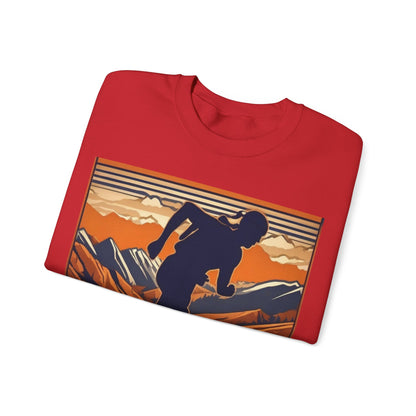 boostlete-iron-intent-scene-trail-3d-retro-0764 — Unisex Heavy Blend Crewneck (G18000)