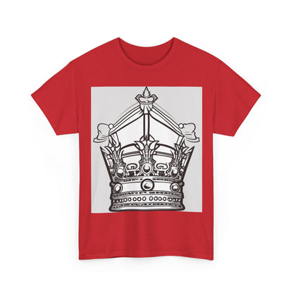 boostlete-quiet-power-icon-crown-outline-badge-0130 — Unisex Heavy Cotton Tee (Gildan 5000)