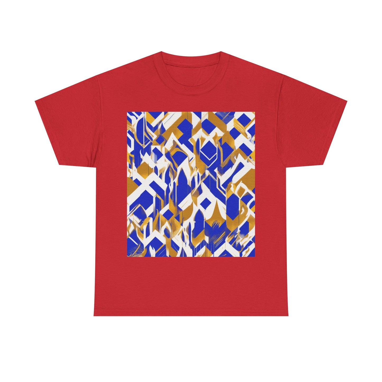 boostlete-field-day-icon-flame-glitch-geometric-0090 — Unisex Heavy Cotton Tee (Gildan 5000)