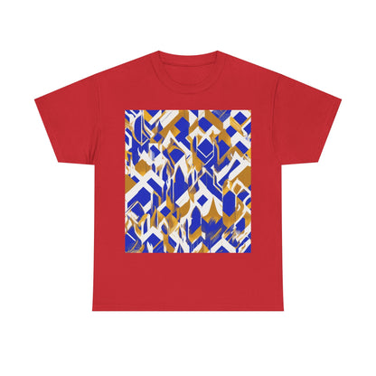 boostlete-field-day-icon-flame-glitch-geometric-0090 — Unisex Heavy Cotton Tee (Gildan 5000)