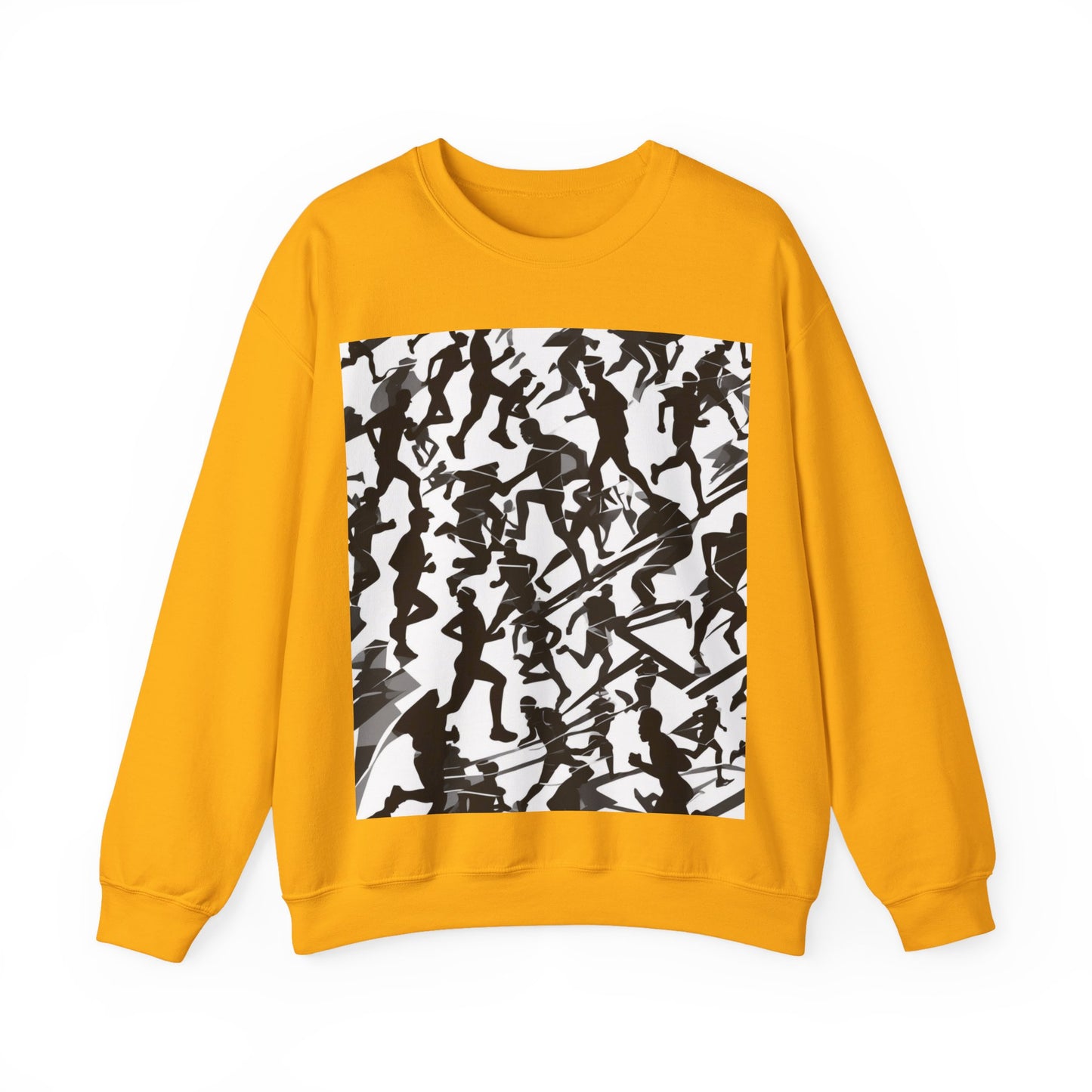 boostlete-field-day-scene-marathoner-motion-paper-0156 — Unisex Heavy Blend Crewneck Sweatshirt (Gildan)