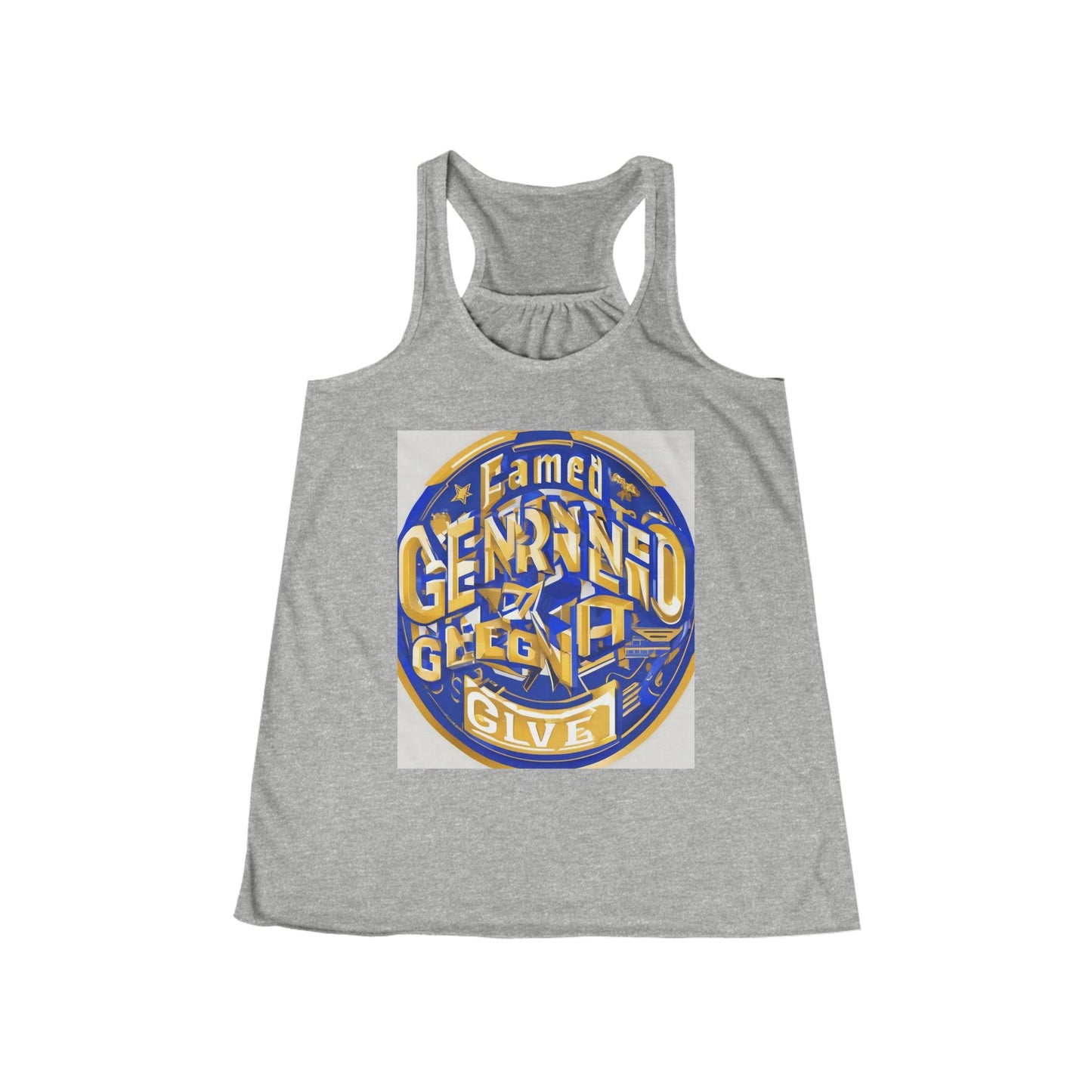 boostlete-pr-season-type-earned-not-given-badge-isometric-0105 — Women's Flowy Racerback Tank (B+C 8800)