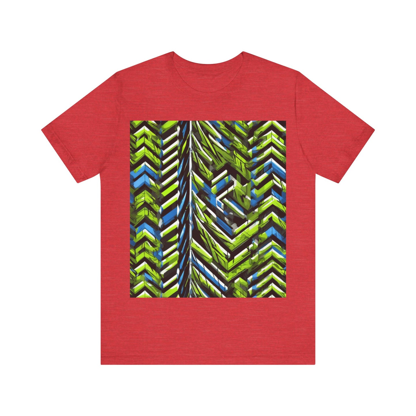 boostlete-rise-grind-pattern-chevron-isometric-0195 — Unisex Jersey Short Sleeve (B+C 3001)