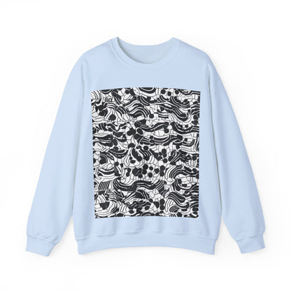 boostlete-rise-grind-pattern-dotted-line-art-0483 — Unisex Heavy Blend Crewneck (G18000)