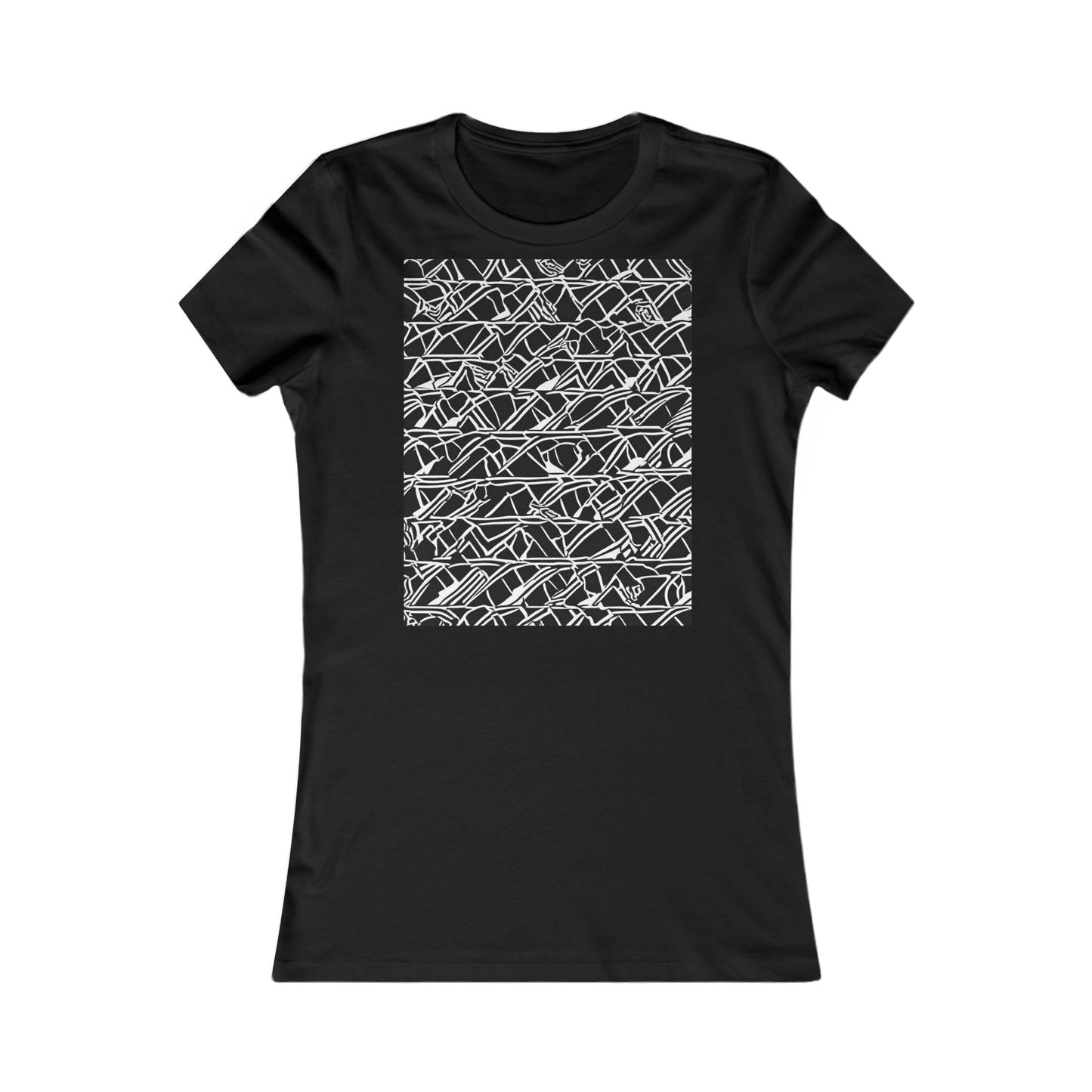 boostlete-boost-mode-pattern-stair-steps-athletic-0311 — Women's Favorite Tee (B+C 6004)