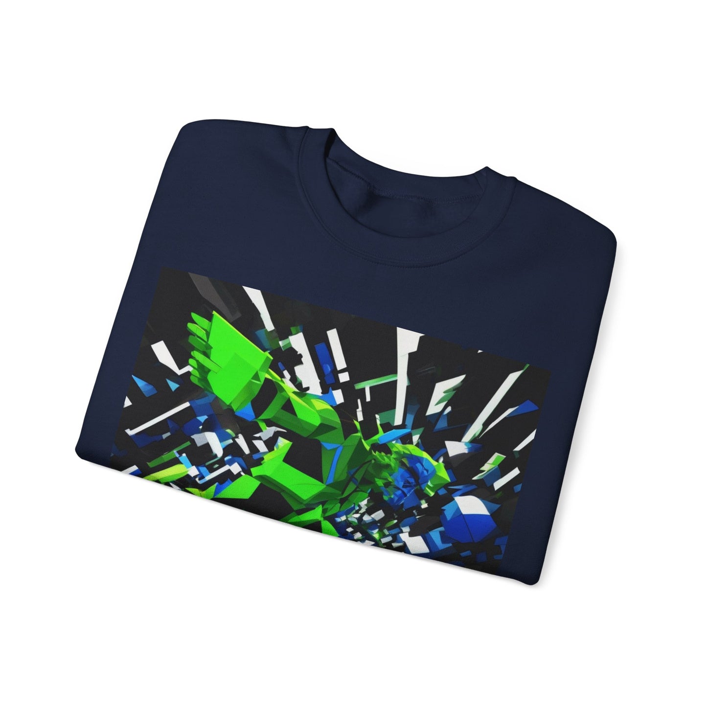 boostlete-pr-season-scene-sprinter-3d-geometric-0896 — Unisex Heavy Blend Crewneck (G18000)