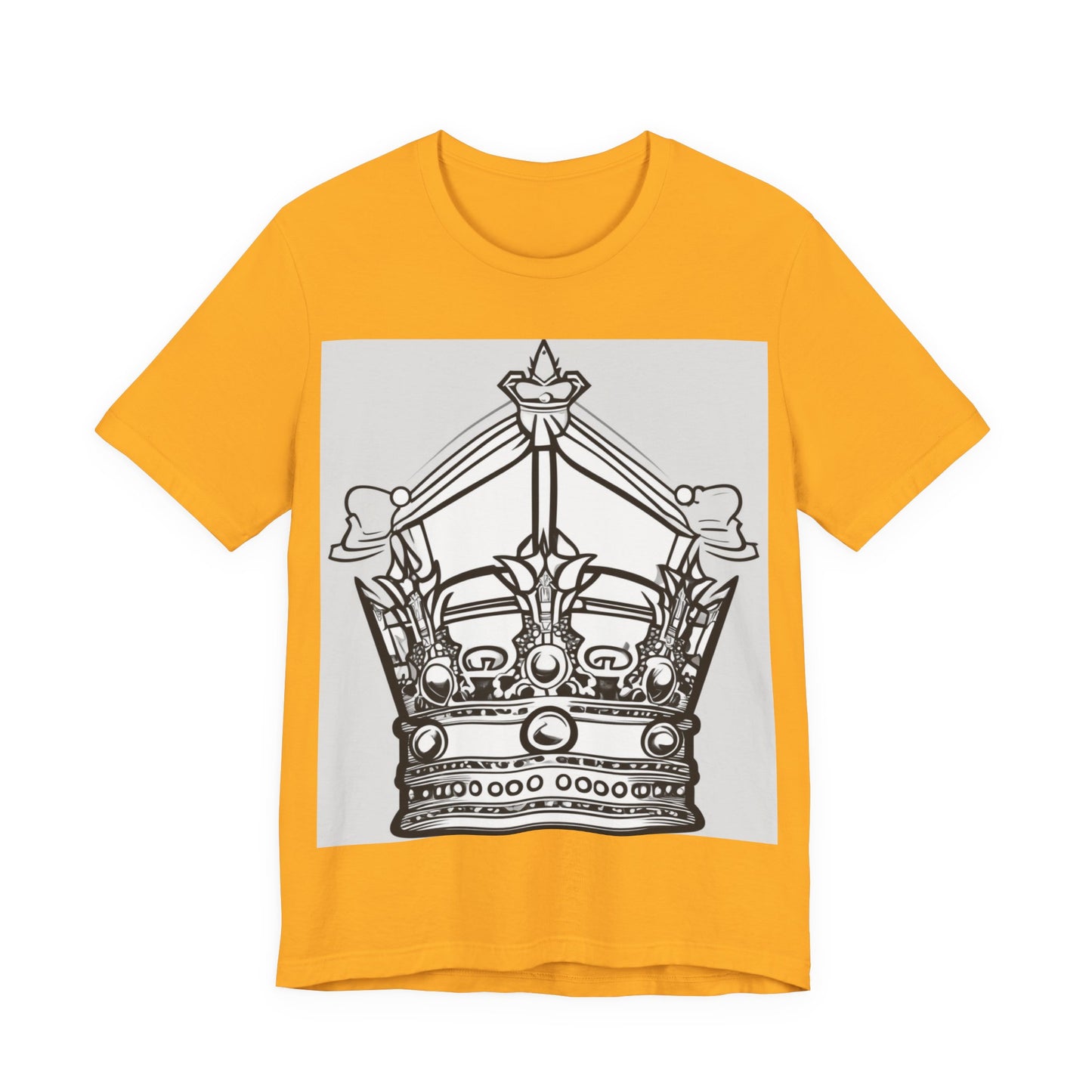 boostlete-quiet-power-icon-crown-outline-badge-0130 — Unisex Jersey Short Sleeve (B+C 3001)