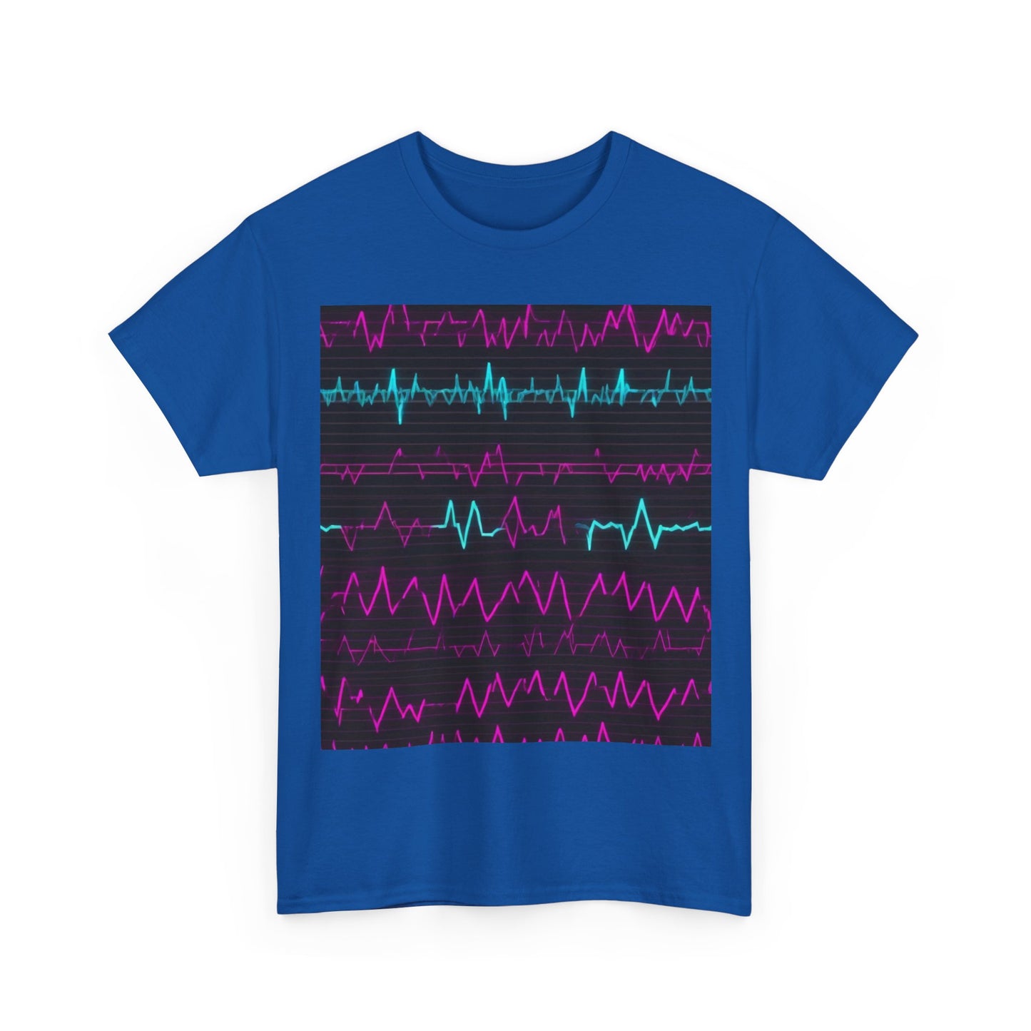boostlete-boost-mode-pattern-ekg-modern-0111 — Unisex Heavy Cotton Tee (Gildan 5000)