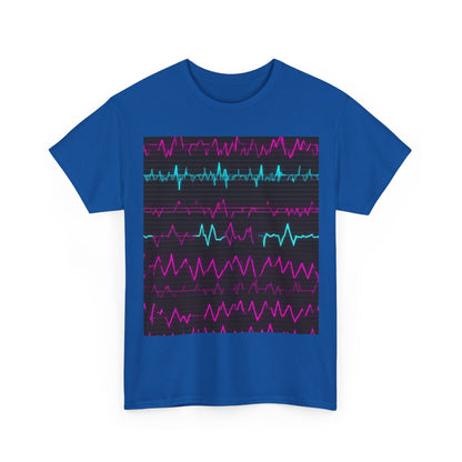boostlete-boost-mode-pattern-ekg-modern-0111 — Unisex Heavy Cotton Tee (Gildan 5000)