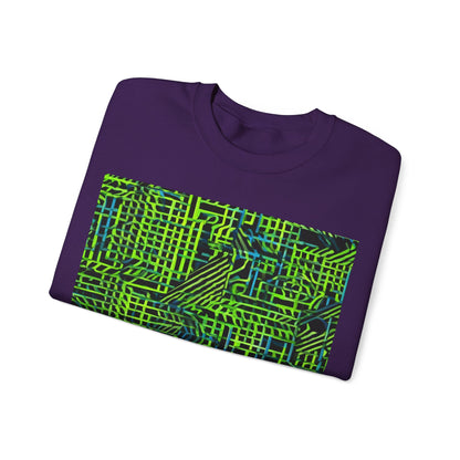 boostlete-quiet-power-pattern-stair-steps-industrial-0751 — Unisex Heavy Blend Crewneck (G18000)