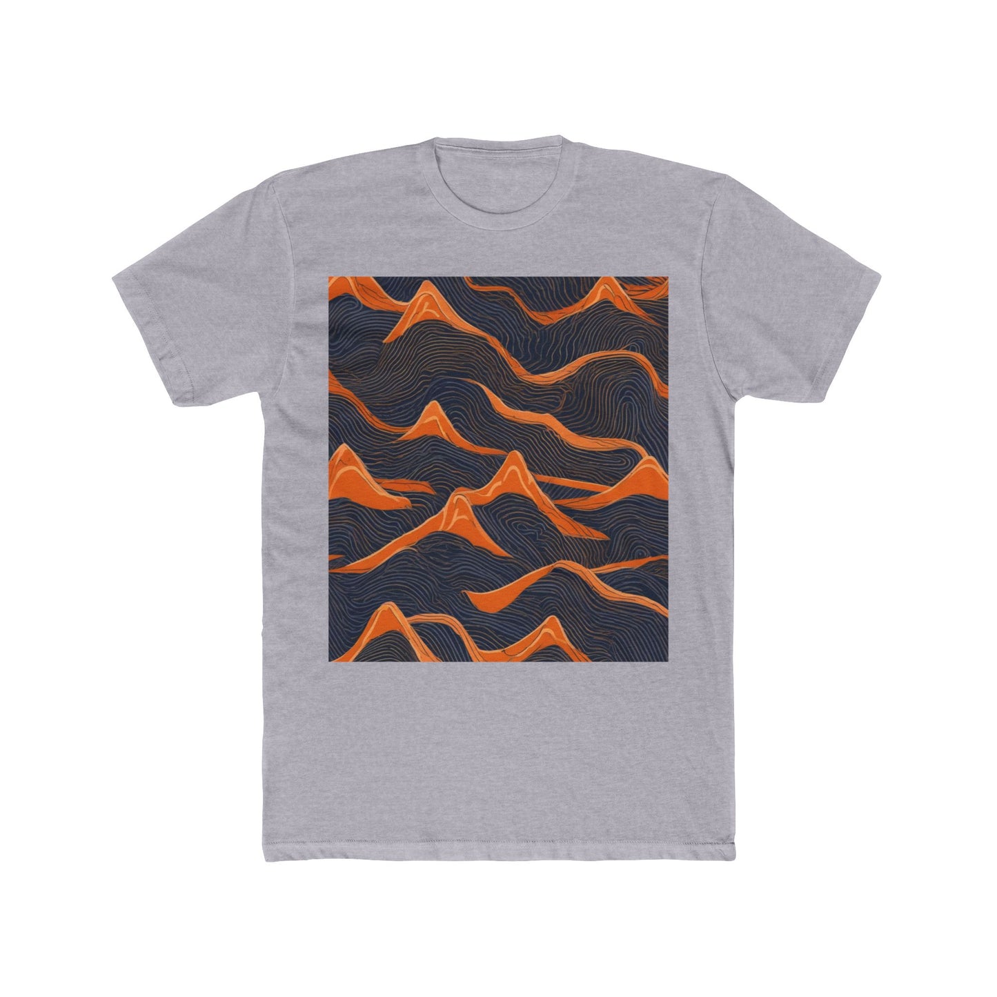 boostlete-boost-mode-pattern-topographic-engraved-0035 — Unisex Cotton Crew Tee (NL 3600)