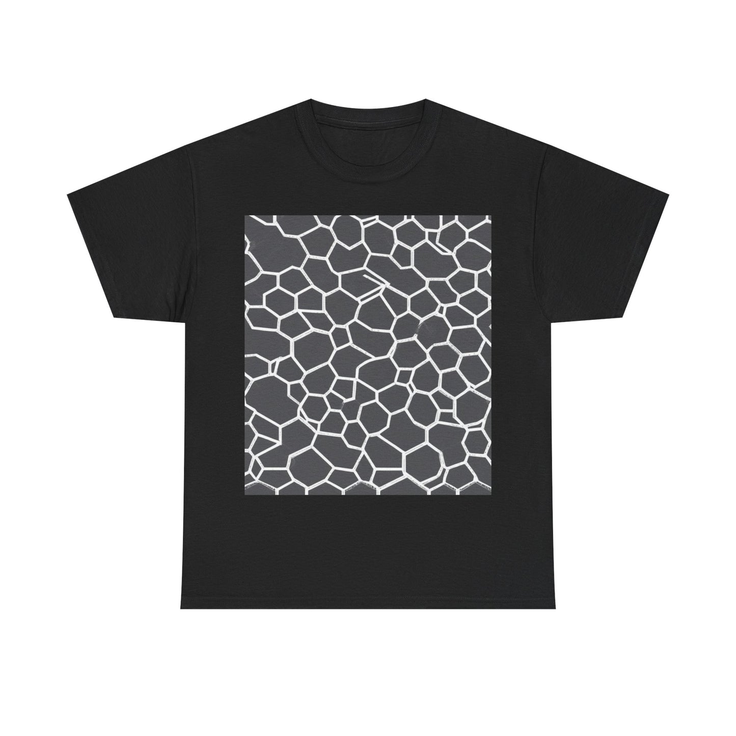boostlete-iron-intent-pattern-hex-blueprint-0063 — Unisex Heavy Cotton Tee (Gildan 5000)