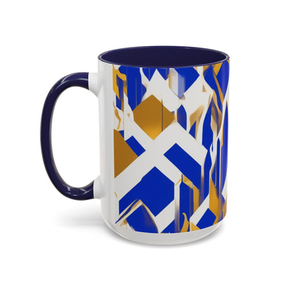 boostlete-field-day-icon-flame-glitch-geometric-0090 — Accent Mug 11oz/15oz