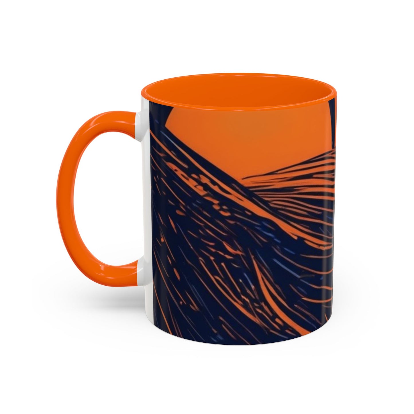 boostlete-rise-grind-icon-sunrise-speed-line-art-0202 — Accent Mug 11oz/15oz