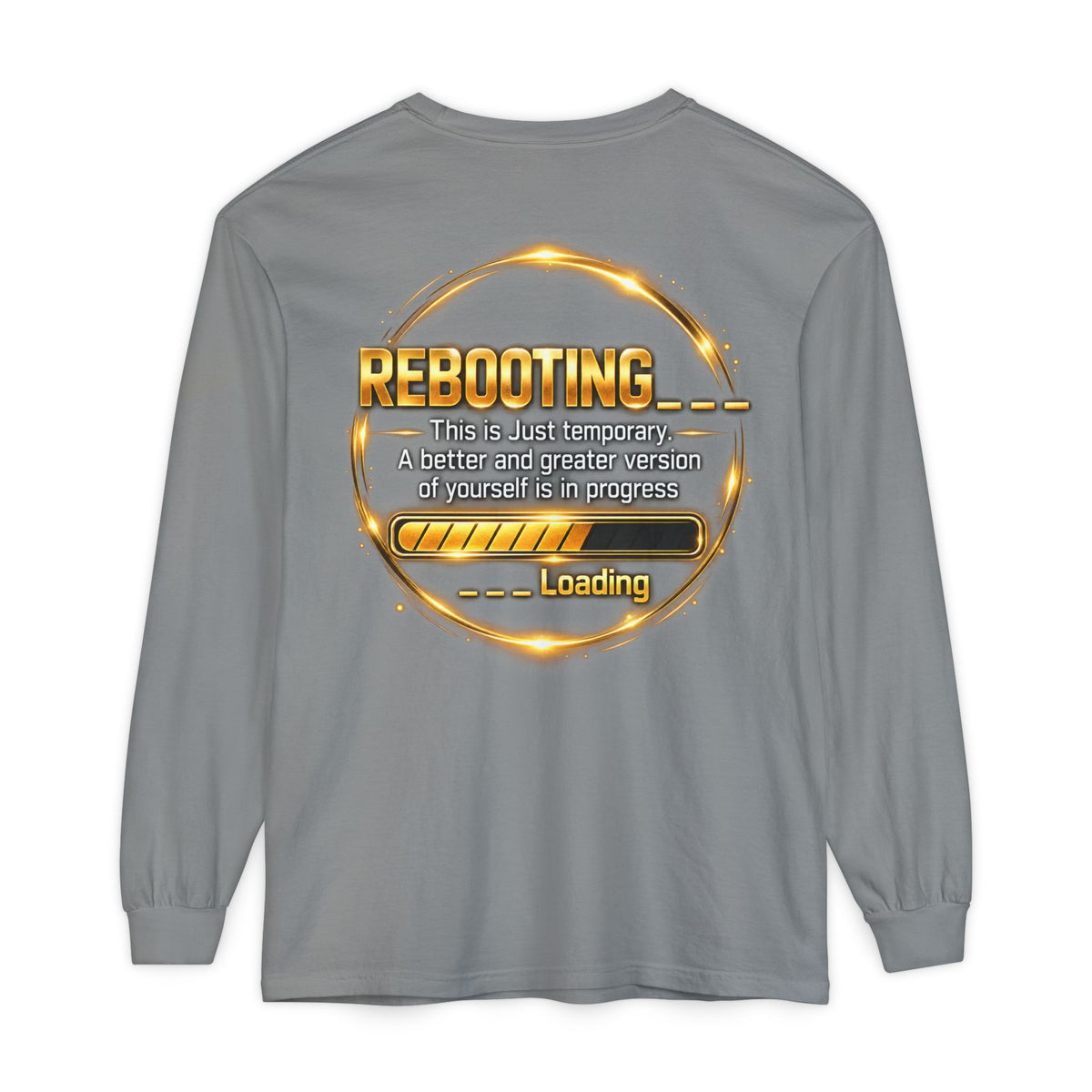 Rebooting Loading Graphic Long Sleeve T-Shirt