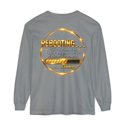 Rebooting Loading Graphic Long Sleeve T-Shirt