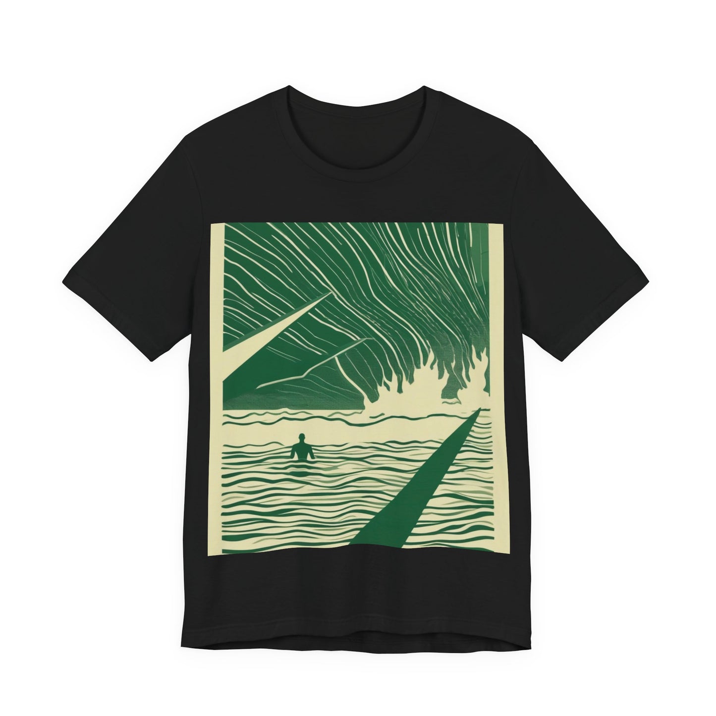 boostlete-mile-by-mile-icon-swimmer-motion-isometric-0078 — Unisex Jersey Short Sleeve (B+C 3001)