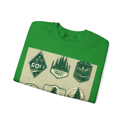 boostlete-mile-by-mile-type-go-get-one-micro-isometric-0441 — Unisex Heavy Blend Crewneck (G18000)