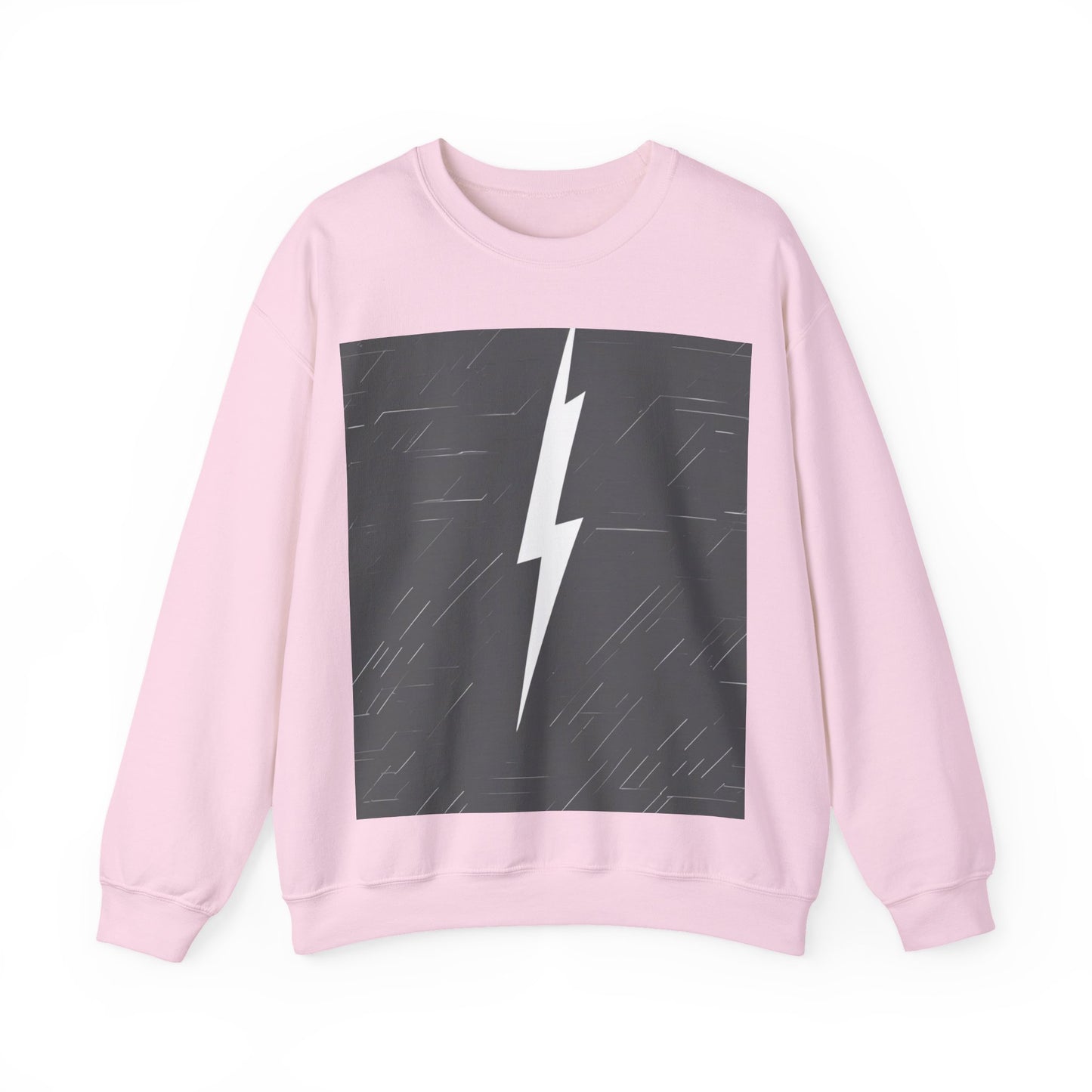 boostlete-am-crew-icon-lightning-glitch-vector-0590 — Unisex Heavy Blend Crewneck (G18000)