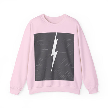boostlete-am-crew-icon-lightning-glitch-vector-0590 — Unisex Heavy Blend Crewneck (G18000)