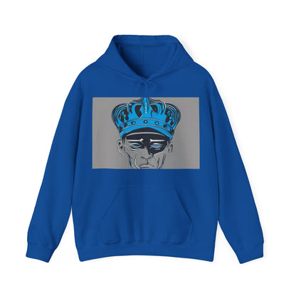boostlete-am-crew-icon-crown-grainy-monoline-0022 — Unisex Heavy Blend Hooded Sweatshirt (Gildan)