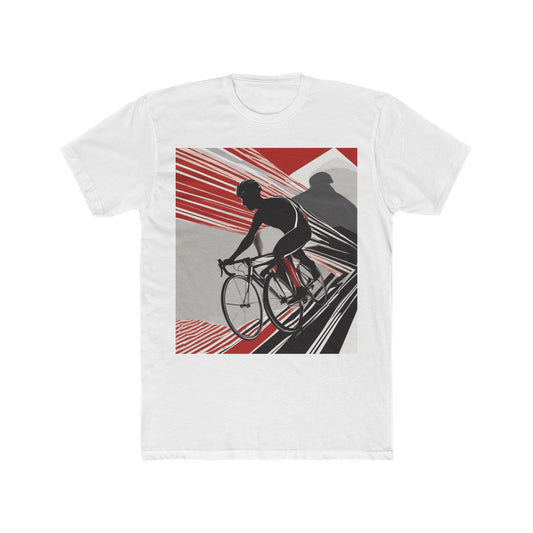 boostlete-boost-mode-scene-cyclist-speed-geometric-0208 — Unisex Cotton Crew Tee (NL 3600)