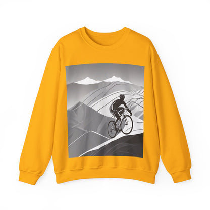 boostlete-recovery-progress-scene-cyclist-motion-vector-0808 — Unisex Heavy Blend Crewneck (G18000)
