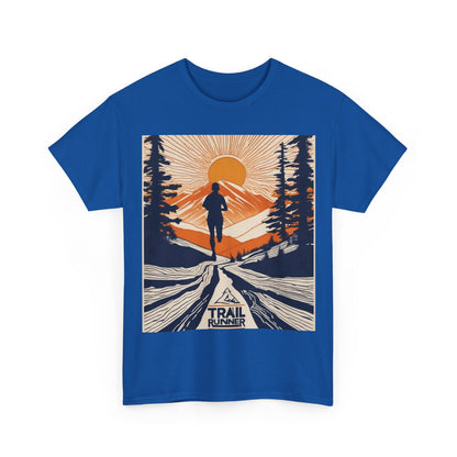 boostlete-iron-intent-scene-trail-glitch-badge-0100 — Unisex Heavy Cotton Tee (Gildan 5000)
