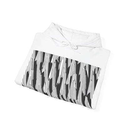 boostlete-iron-intent-pattern-micro-isometric-0199 — Unisex Heavy Blend Hooded Sweatshirt (Gildan)