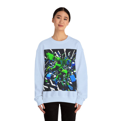 boostlete-pr-season-scene-sprinter-3d-geometric-0896 — Unisex Heavy Blend Crewneck (G18000)
