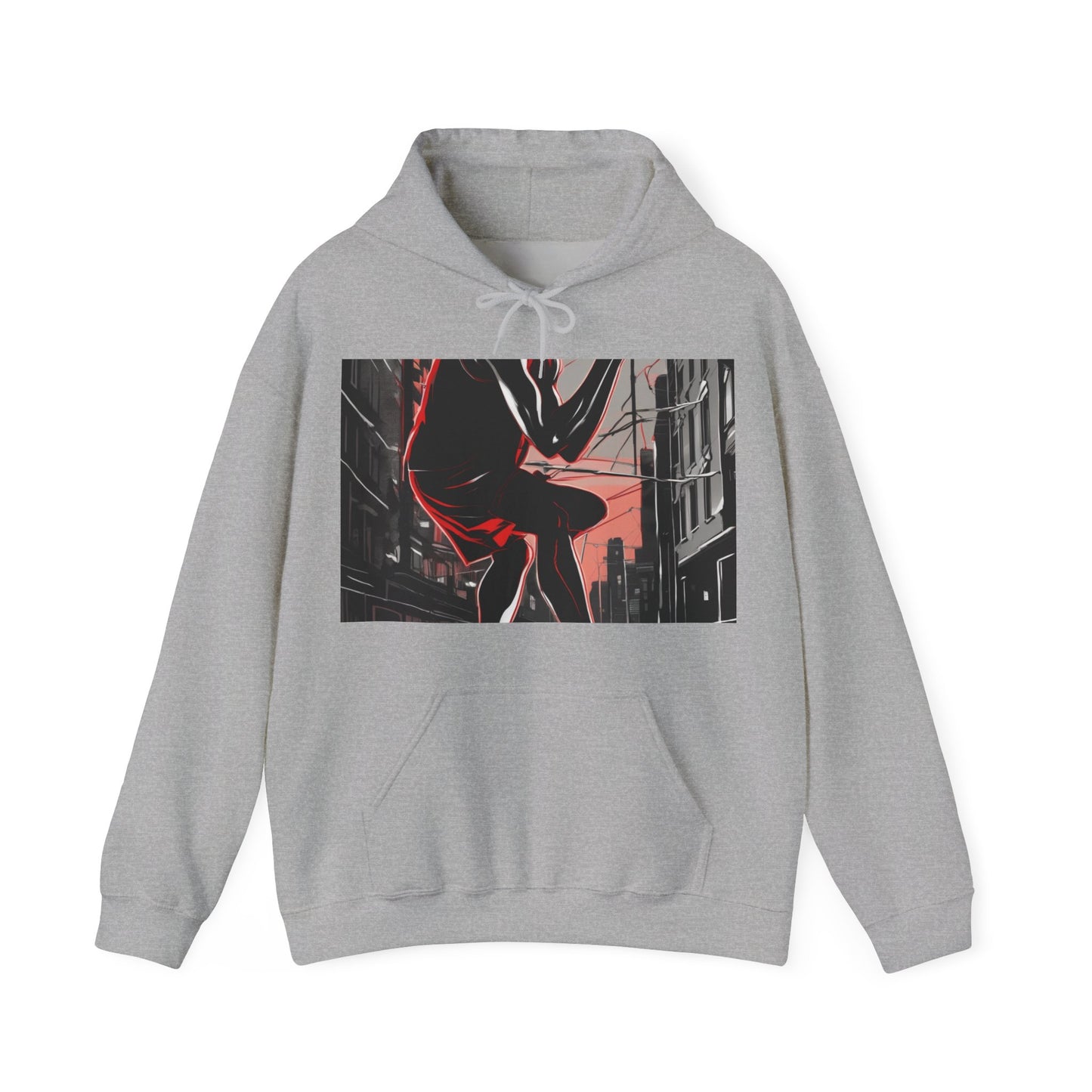 boostlete-am-crew-scene-runner-high-retro-0268 — Unisex Heavy Blend Hooded Sweatshirt (Gildan)