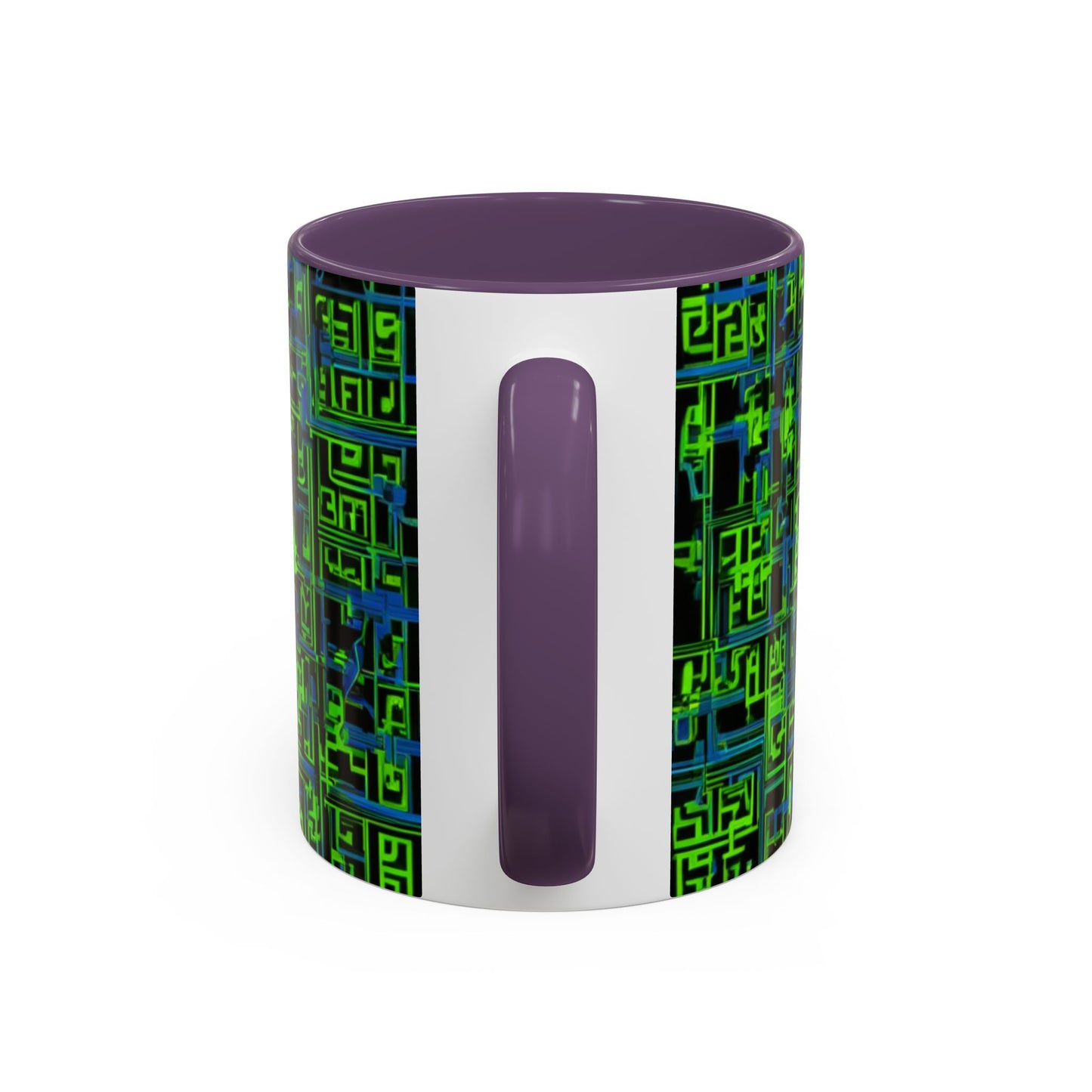 boostlete-mile-by-mile-pattern-plate-number-blueprint-0147 — Accent Mug 11oz/15oz