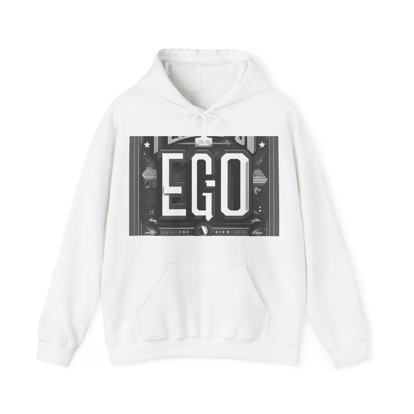 boostlete-mile-by-mile-type-tempo-over-ego-banner-modern-0093 — Unisex Heavy Blend Hooded Sweatshirt (Gildan)