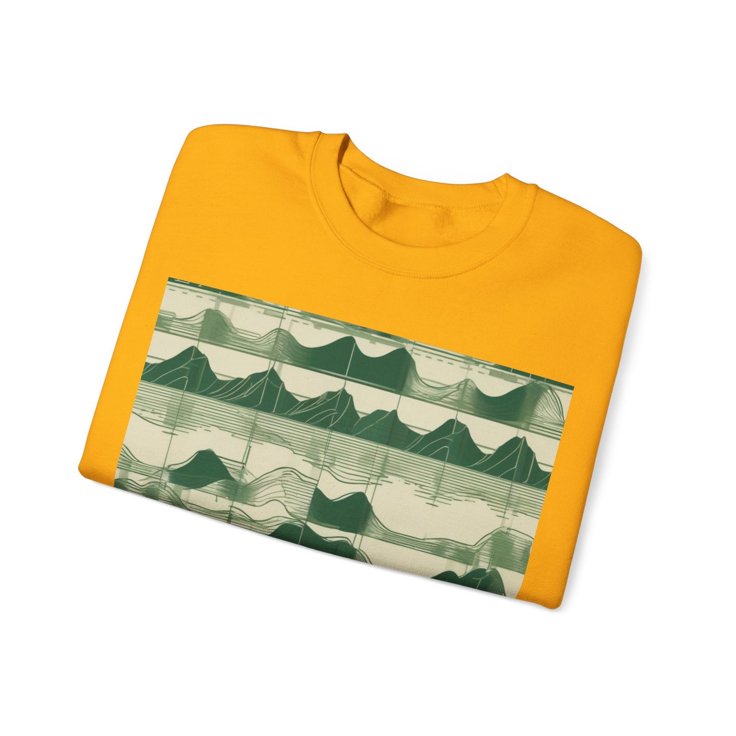 boostlete-mile-by-mile-pattern-audio-blueprint-0971 — Unisex Heavy Blend Crewneck (G18000)