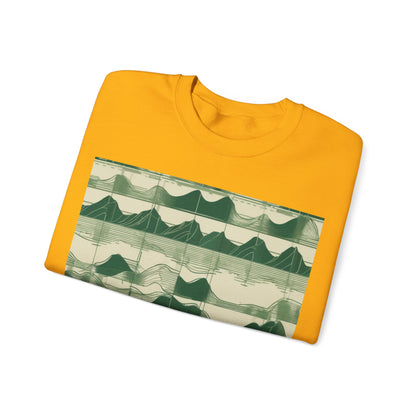 boostlete-mile-by-mile-pattern-audio-blueprint-0971 — Unisex Heavy Blend Crewneck (G18000)