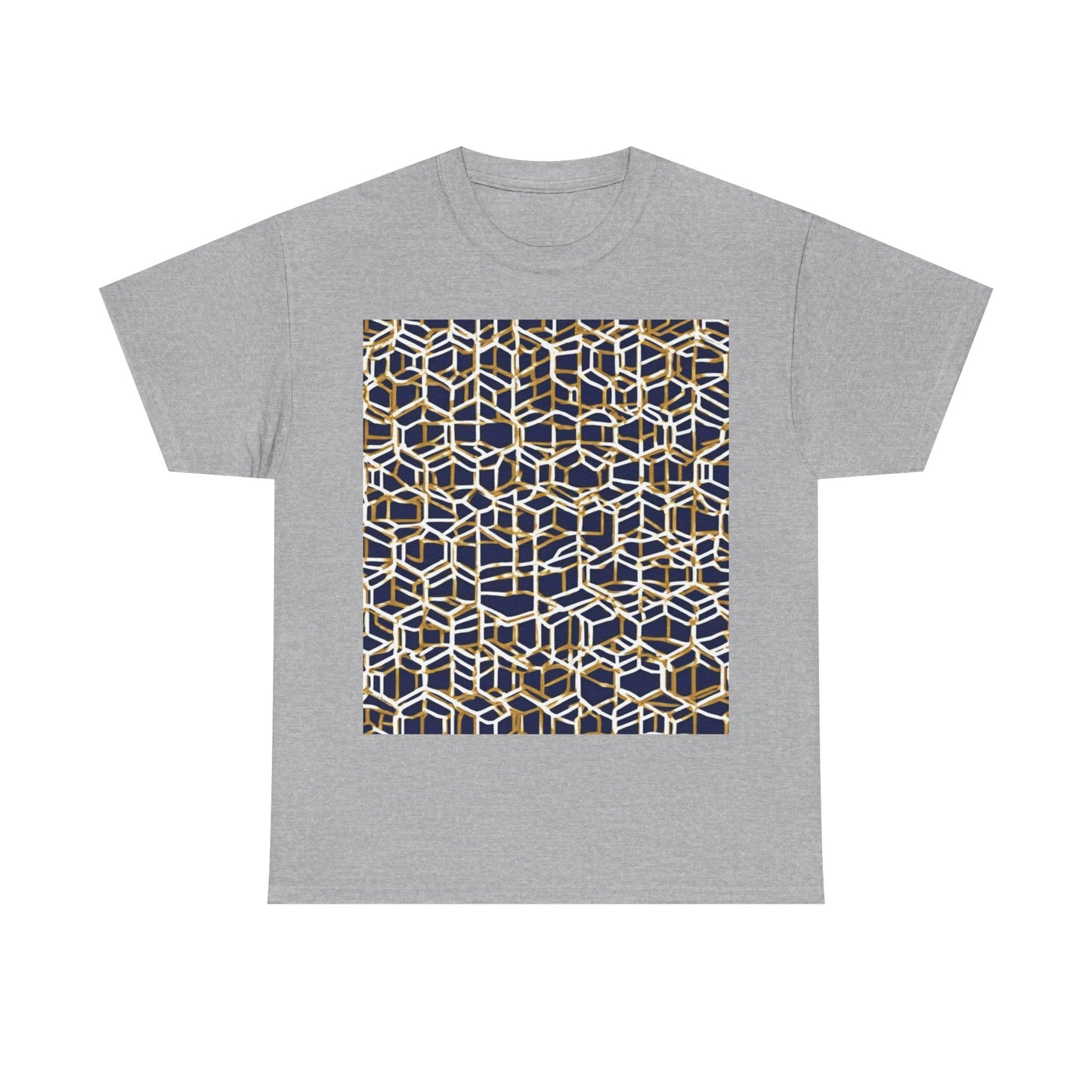 boostlete-am-crew-pattern-hex-industrial-0131 — Unisex Heavy Cotton Tee (Gildan 5000)